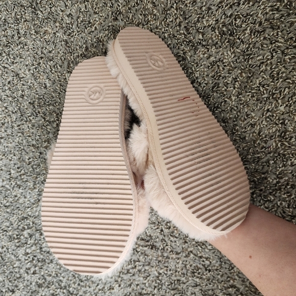 MICHAEL MICHAEL KORS Blush Scarlett Faux Fur Slide Sandal M - Picture 7 of 8